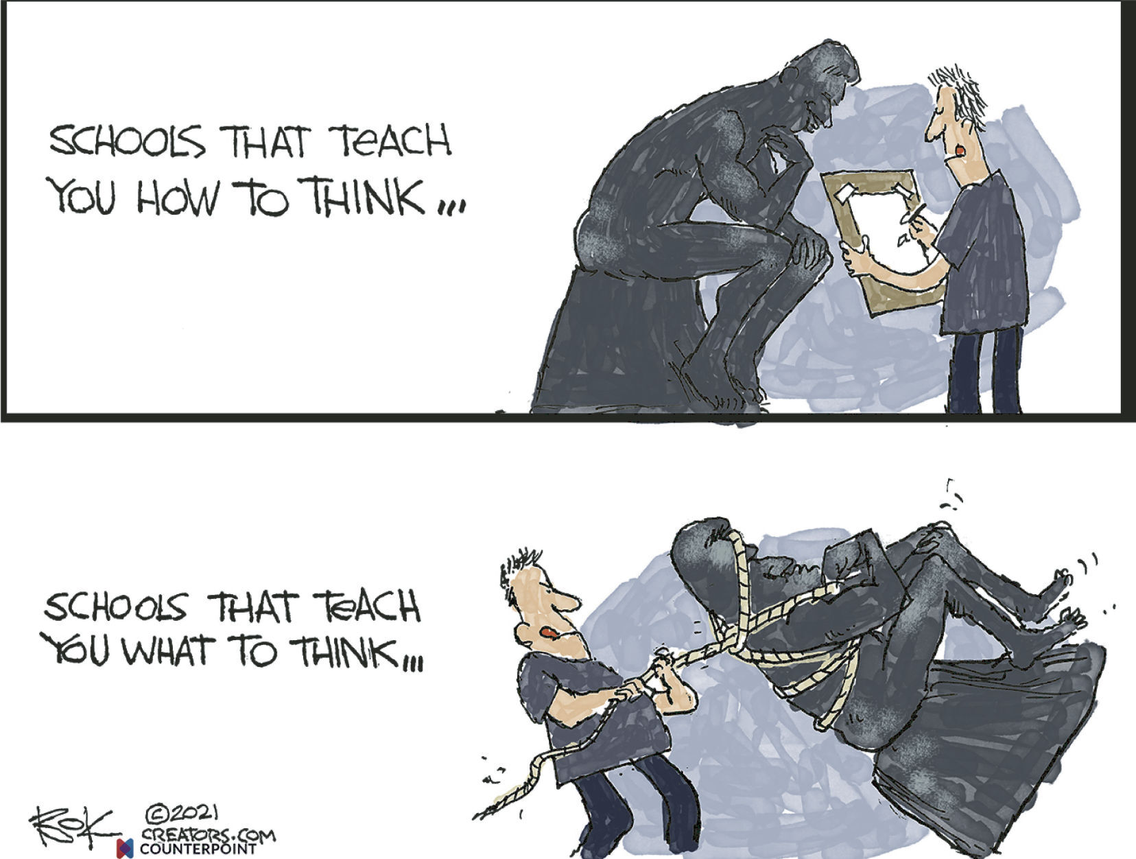 Editorial Cartoon: Chip Bock